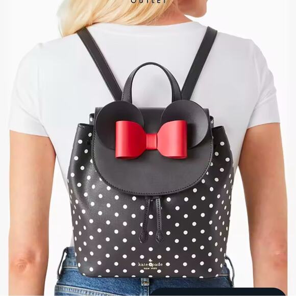 NWT - Kate Spade - Disney X Kate Spade New York Minnie Mouse Backpack - Picture 2 of 4